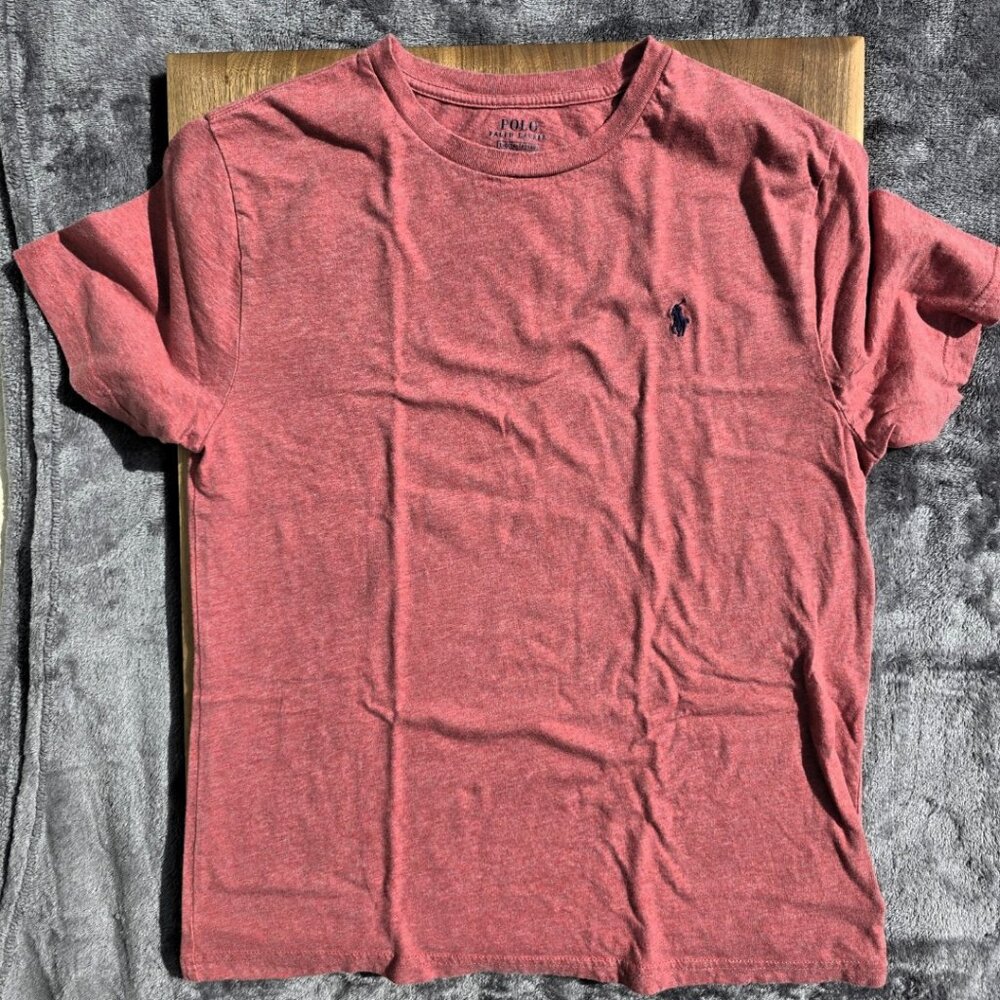 Polo Ralph Lauren Short Sleeve T-Shirt - Red - Size L (Youth 14-16)